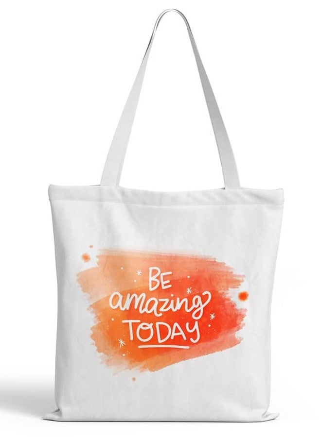 TrendoPrint Women Extra Spacious Cotton Shopping/Grocery Bag, Multi-Purpose Bag, Canvas Bag With 15kgs Capacity Multicolor Tote Bag-TBTP21 - Image 1